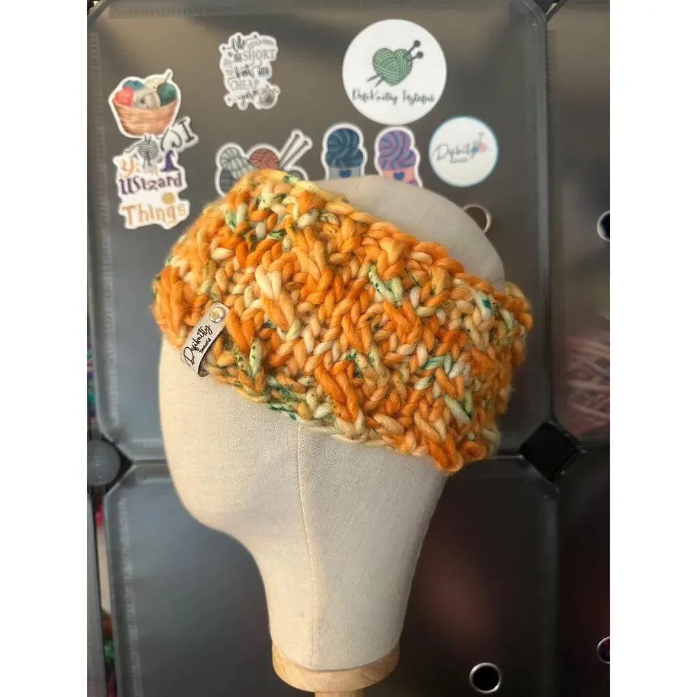 Hand Knit Merino Wool Headband - Lean On Me Design